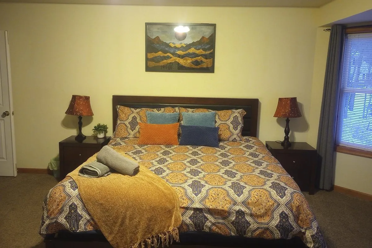 Before: airbnb bedroom refresh