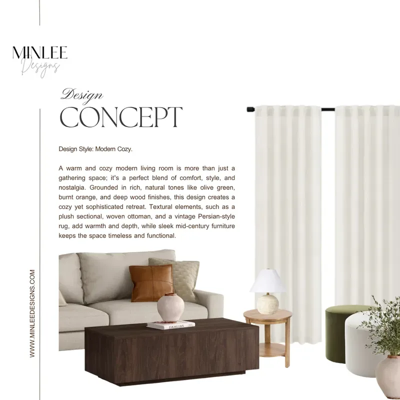 Cosy living room redesign: design board 3