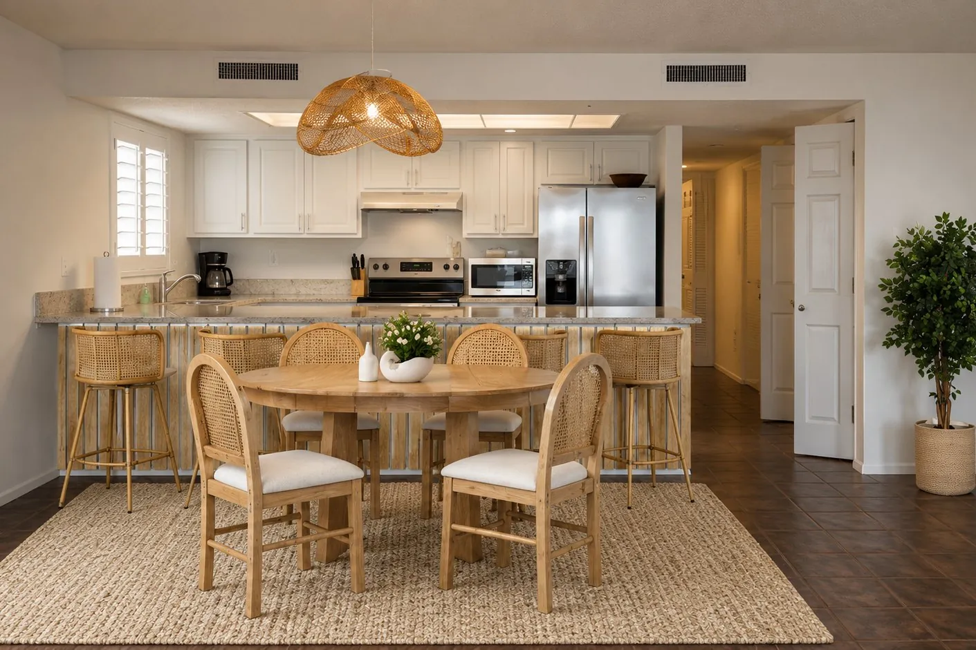 After: kitchen and dining
